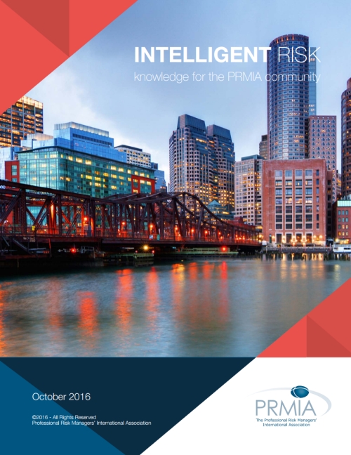 Intelligent Risk - PRMIA - October 2016
